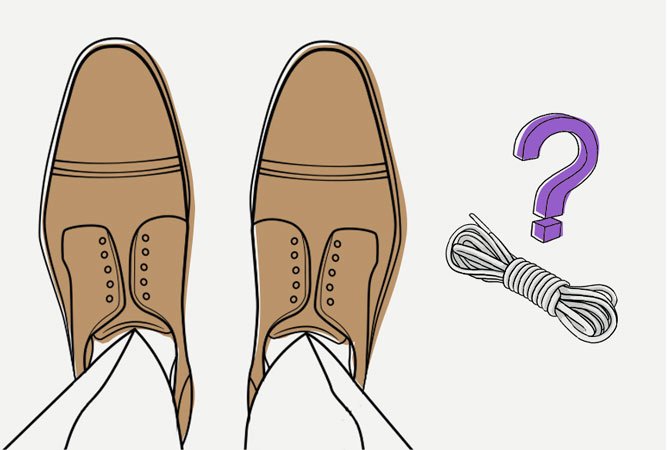 Как правильно завязывать шнурки на классичесих туфлях? - Блог - Albione