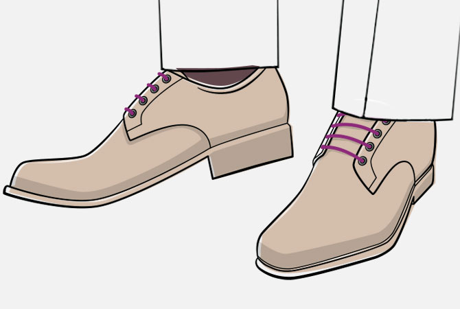 Как правильно завязывать шнурки на классичесих туфлях? - Блог - Albione