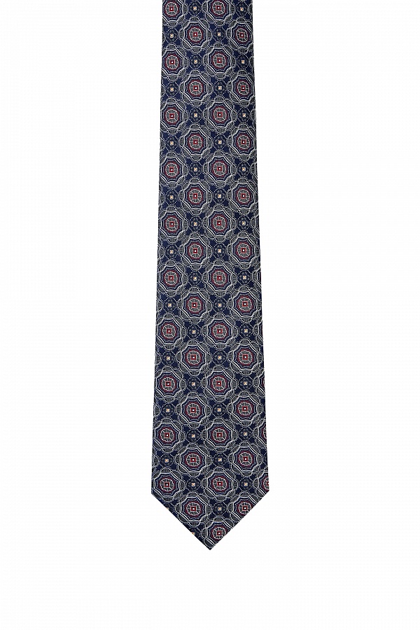 Серый галстук с узором