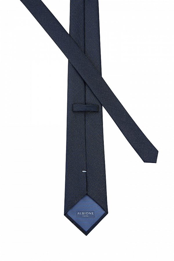 Черный галстук в мелкий принт