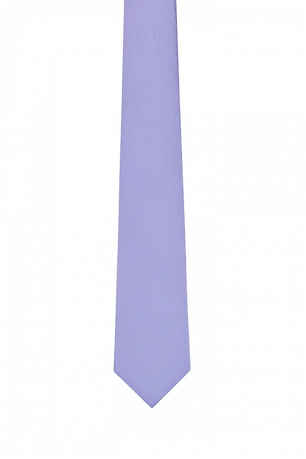Голубой однотонный галстук