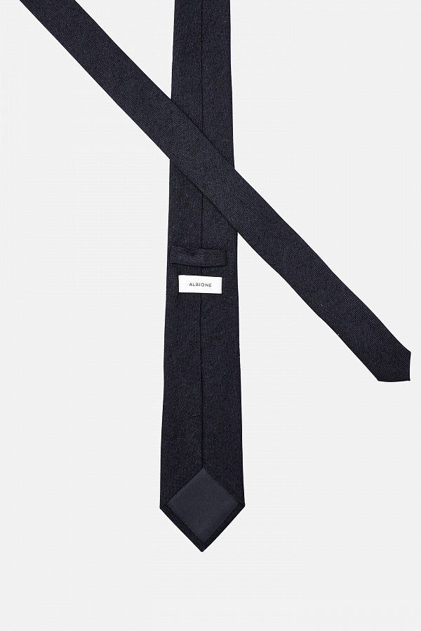 Черный текстурный галстук