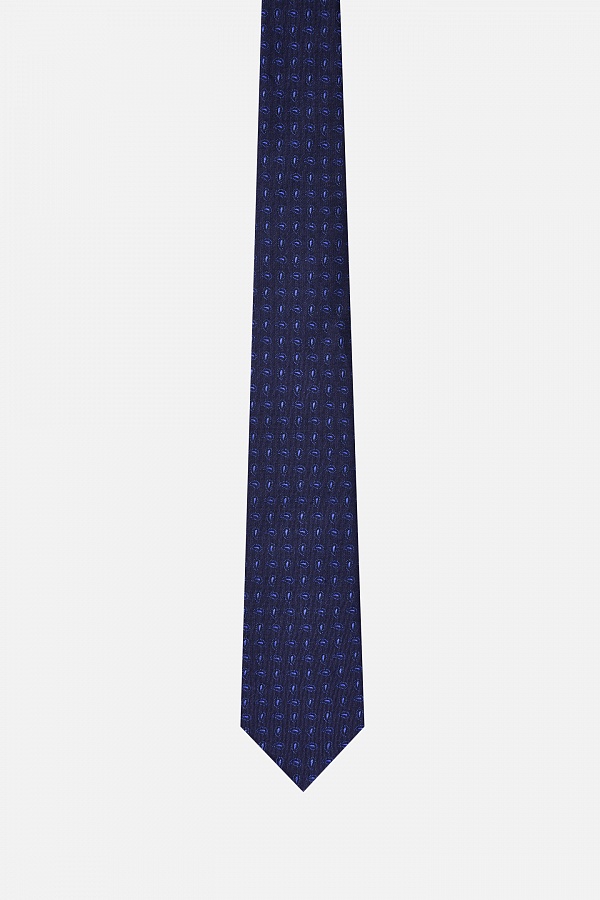 Темно-синий галстук с узором