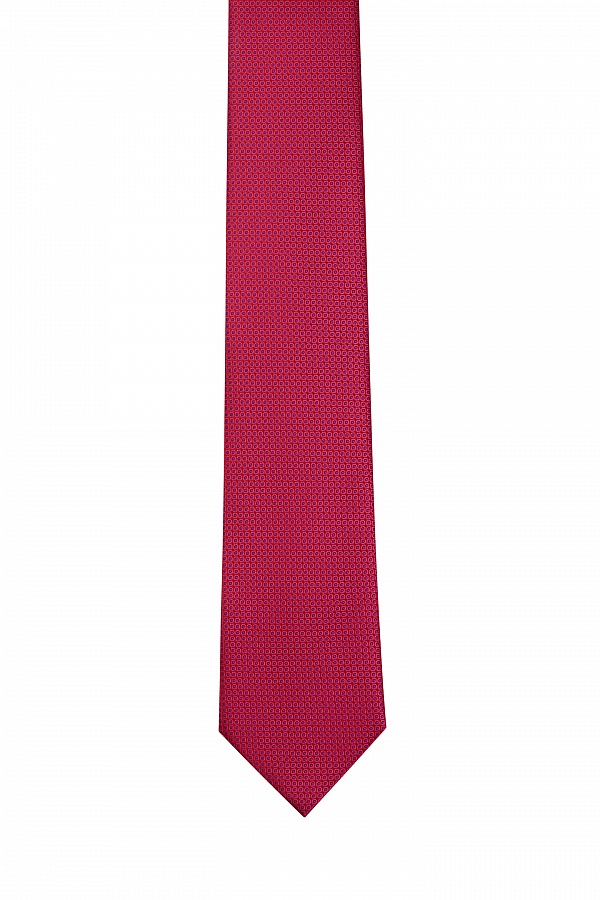 Красный галстук в мелкий принт
