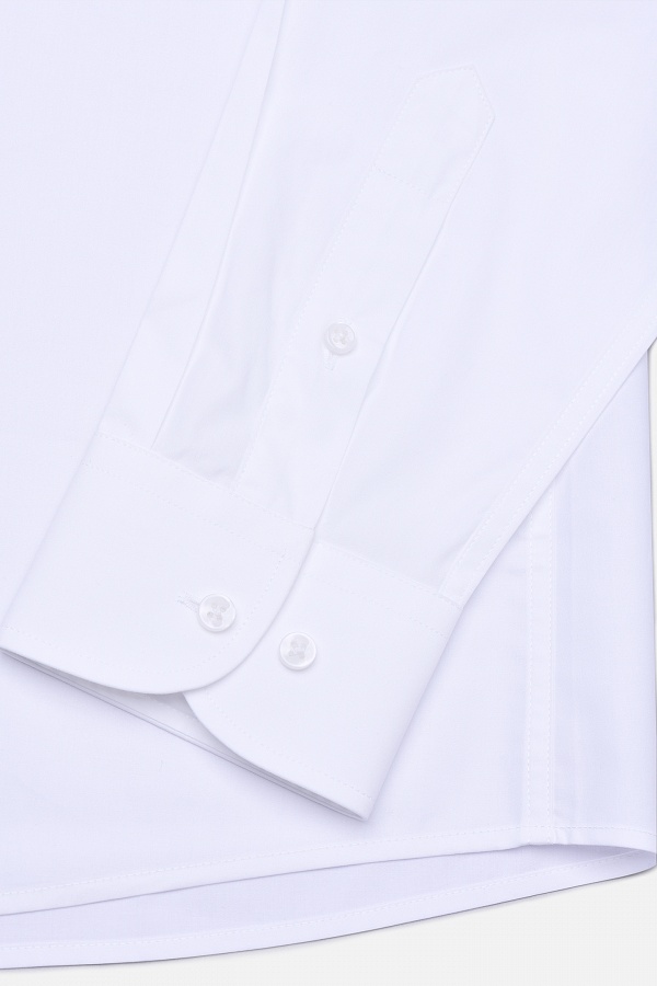 Белая однотонная сорочка button-down