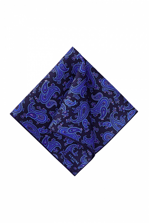 Темно-синий платок пейсли