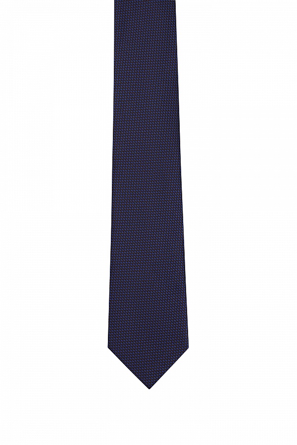 Темно-синий текстурный галстук