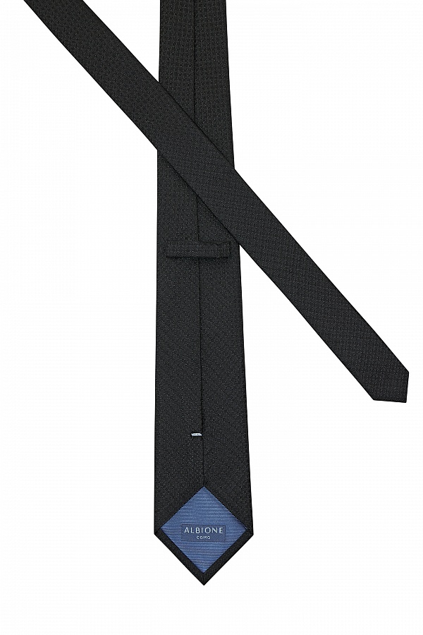 Темно-серый текстурный галстук