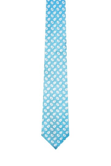 Голубой галстук с узором