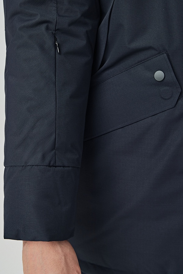 Темно-синяя пуховая куртка OTTO с системой подогрева