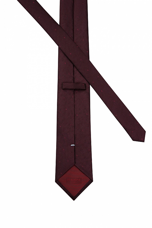 Текстурный галстук бордового цвета