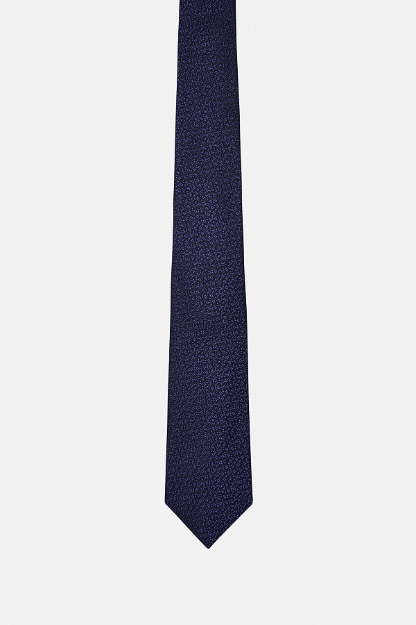 Стильный галстук темно-синего цвета