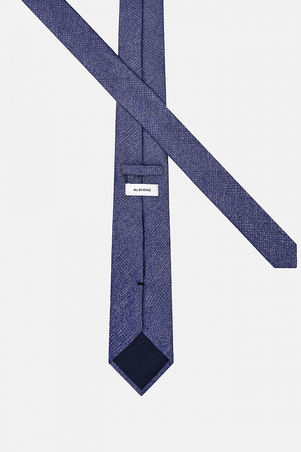 Текстурный галстук синего цвета