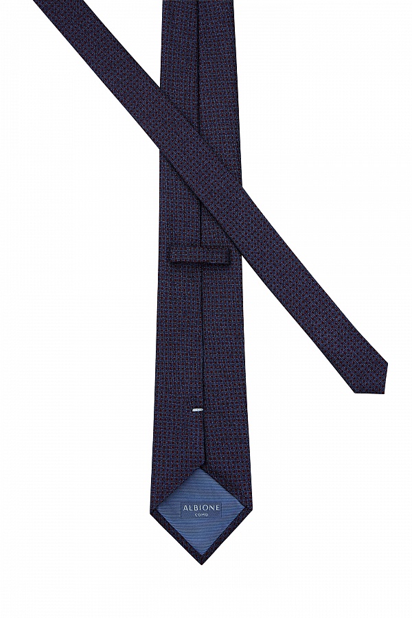Синий галстук в мелкий принт