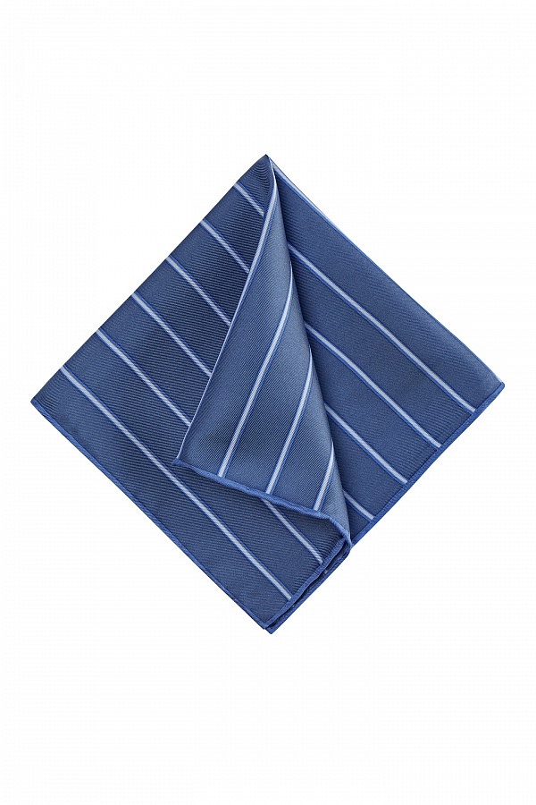 Синий платок в полоску