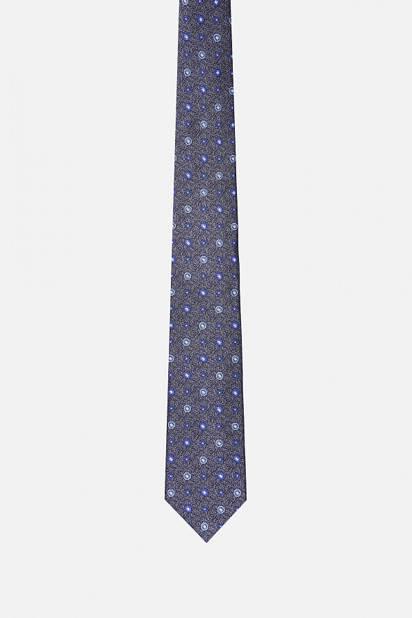 Серый галстук с узором