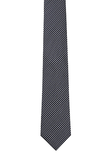 Черный галстук в мелкий принт