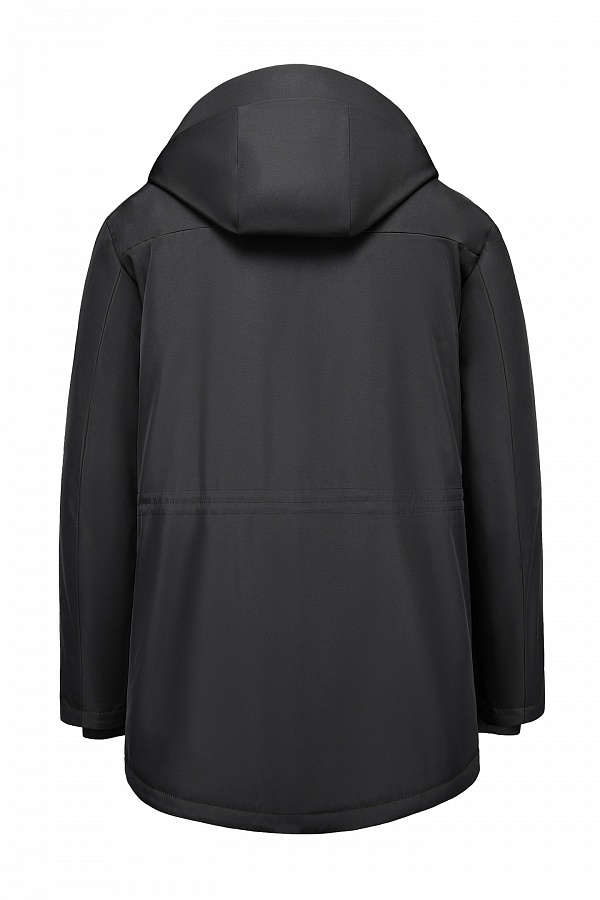 Удлиненная куртка черного цвета