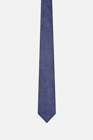 Текстурный галстук синего цвета