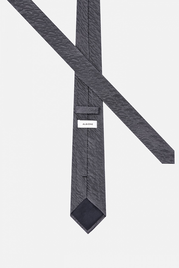 Стильный темно-серый галстук