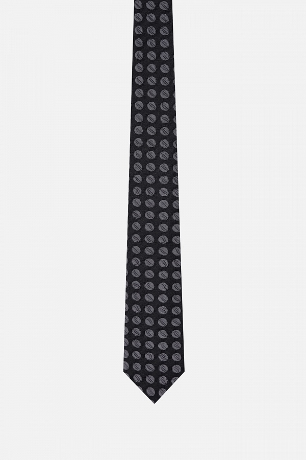 Черный галстук с узором