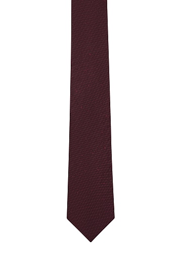 Текстурный галстук бордового цвета