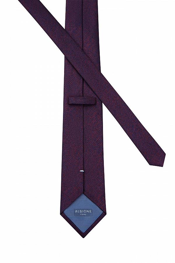Сине-бордовый текстурный галстук