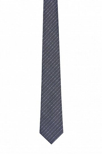 Серый галстук в полоску