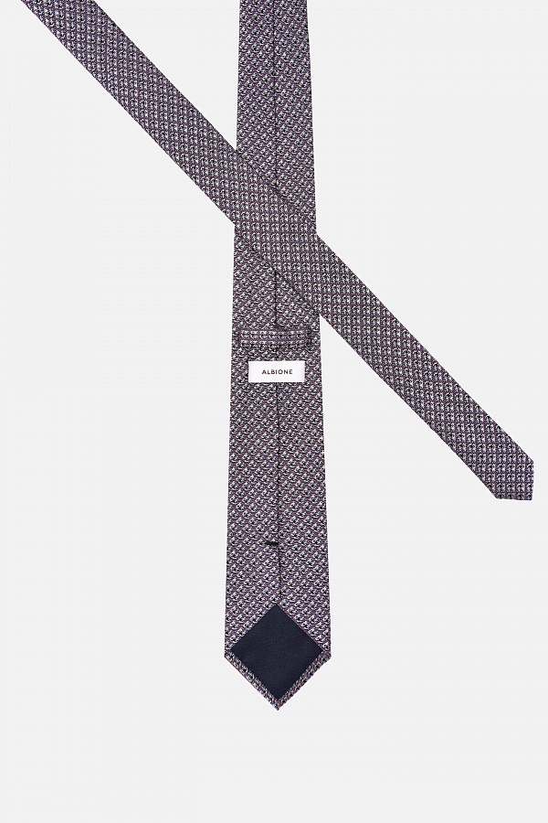 Серый текстурный галстук