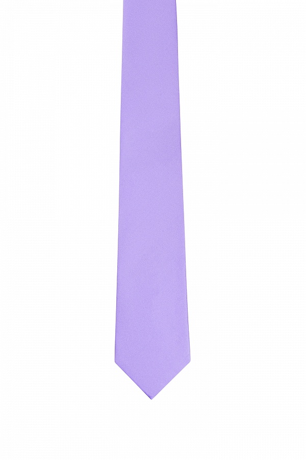 Однотонный галстук голубого цвета