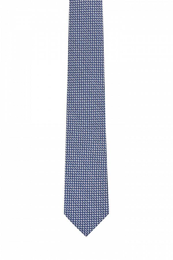 Синий стильный галстук