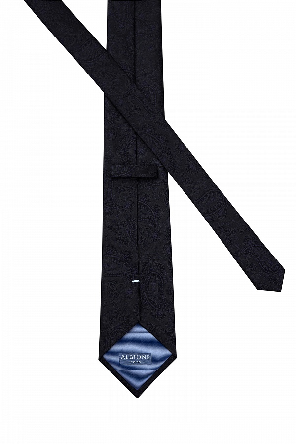 Черный галстук с узором огурцы