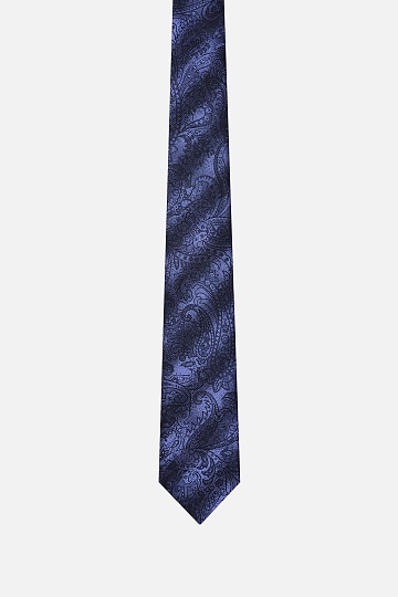 Синий галстук с узором огурцы