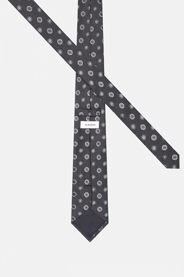 Темно-серый стильный галстук