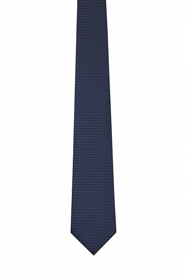 Темно-синий текстурный галстук