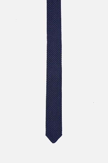 Текстурный темно-синий галстук