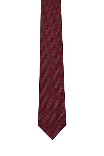 Темно-красный текстурный галстук